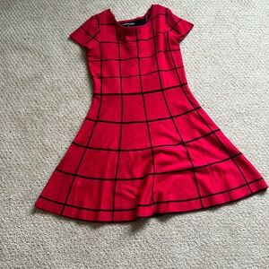 Red party dress